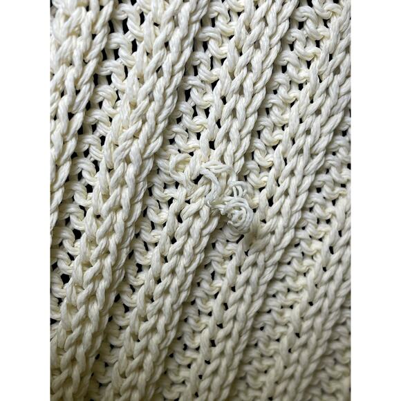 Vintage Balenciaga Knit Ivory Crochet Sleeveless Women Vest From Japan Medium - Picture 6 of 8